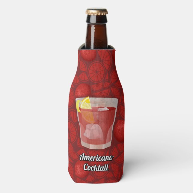 Americano cocktail bottle cooler (Bottle Front)