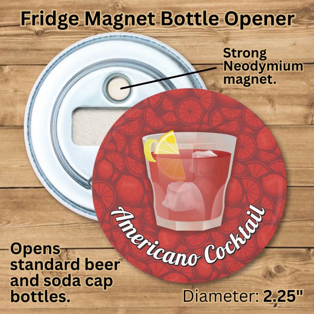 Americano Cocktail Bottle Opener (Creator Uploaded)