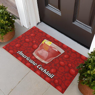 Americano cocktail doormat
