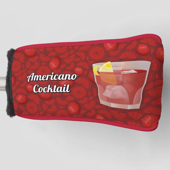 Americano Cocktail Golf Head Cover (Front)