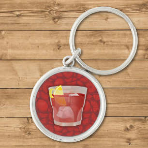 Americano cocktail key ring