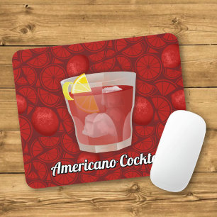 Americano cocktail mouse pad