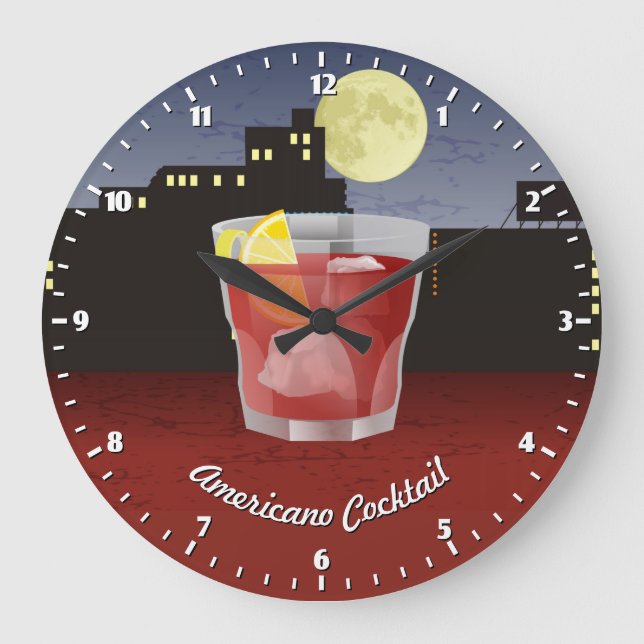 Americano Large Clock (Front)