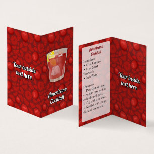 Americano Recipe Business Card