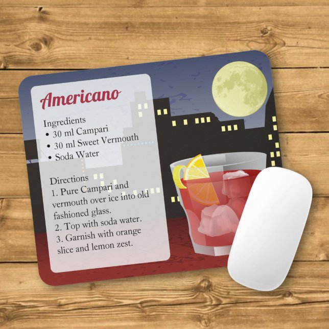 Americano Recipe Mouse Pad (Creator Uploaded)