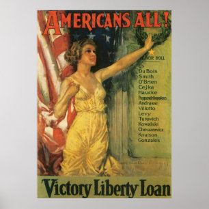 Americans All 1919 ~by Howard Chandler Christy WWI Poster