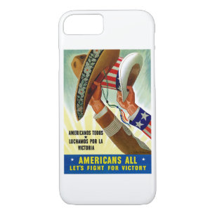 Americans All ~ Let's Fight for Victory iPhone 8/7 Case