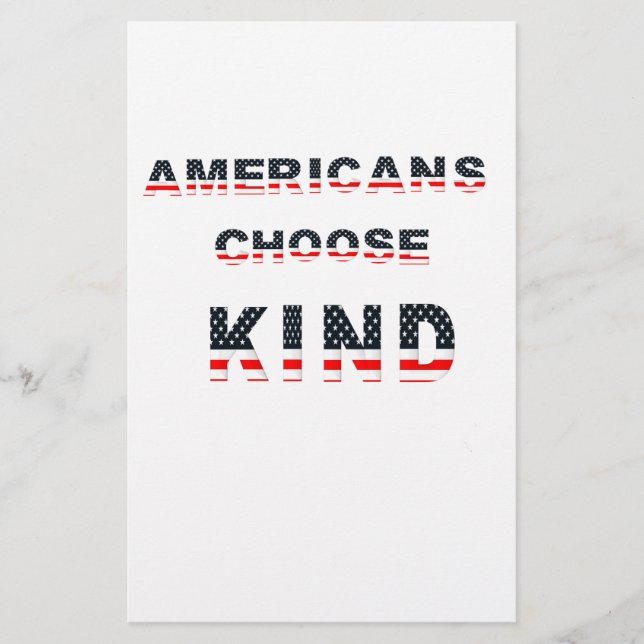 Americans choose kind (Front)