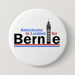 Americans in London for Bernie 7.5 Cm Round Badge