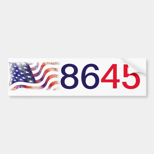 Americans will 86 the 45th bumper sticker (Front)