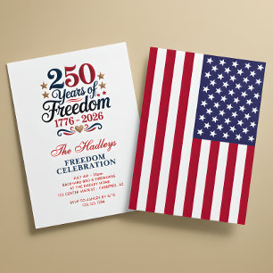 America's 250 Year Anniversary Family Invitation