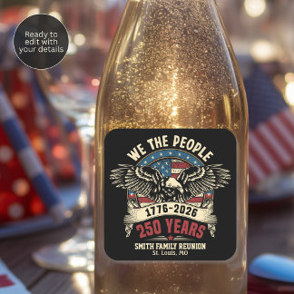 America's 250 Year Anniversary We the People  Square Sticker