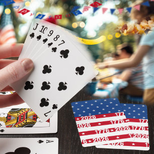 America's 250t Stars & Stripes 1776 2026  Playing Cards