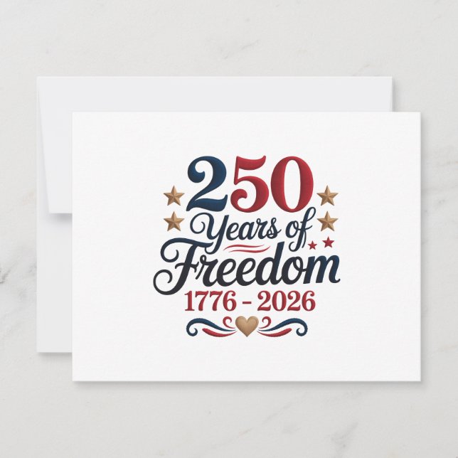 America's 250th Anniversary Card (Front)