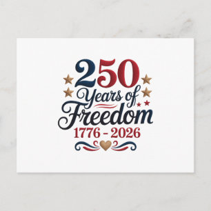 America's 250th Anniversary Holiday Postcard