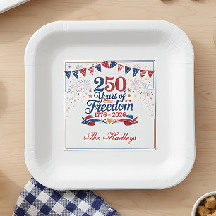 America's 250th Anniversary Paper Plate