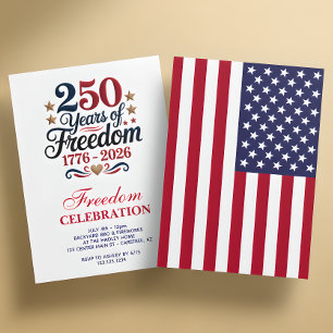 America's 250th Anniversary Party Invitation