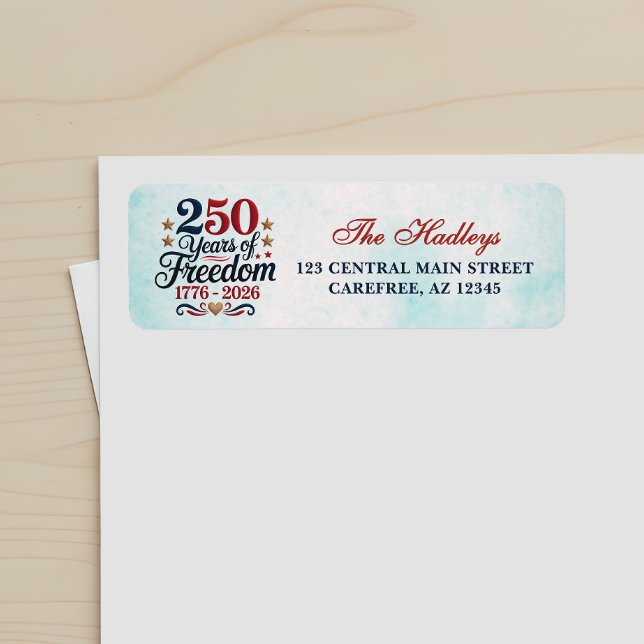 America's 250th Anniversary Return Address Label (Creator Uploaded)