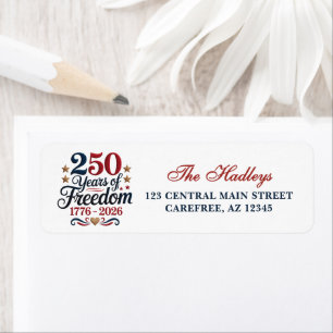 America's 250th Anniversary Return Address Label