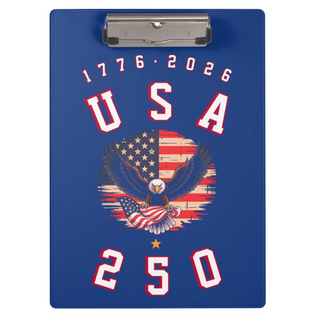America's 250th Anniversary USA 250 1776 2026 Clipboard (Front)
