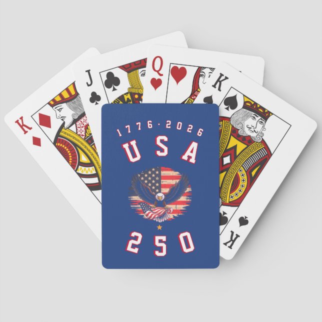 America's 250th Anniversary USA 250 1776 2026 Playing Cards (Back)