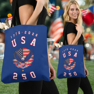 America's 250th Anniversary USA 250 1776 2026 Tote Bag