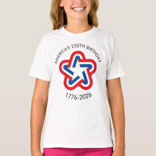 America's 250th Birthday 1776-2026 Red White Blue T-Shirt