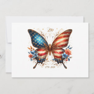 America's 250th Birthday Anniversary 1776 2026 Invitation