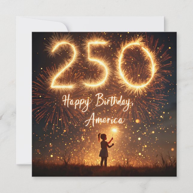America's 250th Birthday BBQ Invitation (Front)