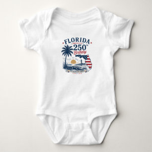 America's 250th Birthday Florida Themed Tropical Baby Bodysuit