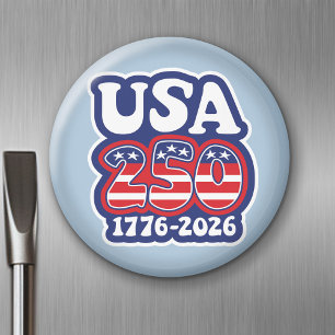 America's 250th Birthday - Groovy USA 250 Magnet