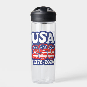 America's 250th Birthday - Groovy USA 250 Water Bottle