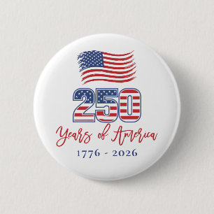 America's 250th Birthday Party 6 Cm Round Badge