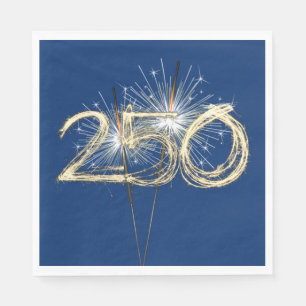 America's 250th Birthday Party Sparklers Napkin