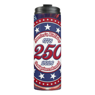America's 250th Birthday Semiquin Graphic Fire RWB Thermal Tumbler