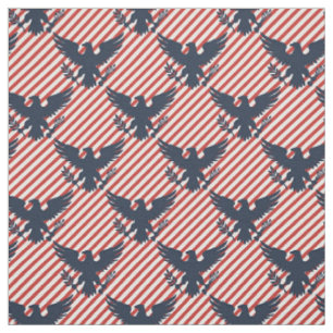 America's 250th Heritage Eagle Diagonal Red Navy Fabric