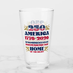 America's 250th Independence Day 2026 Glass Cup