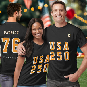 America's 250th USA 250 Event Name Party Jersey  T-Shirt