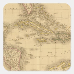 Americas 2 square sticker