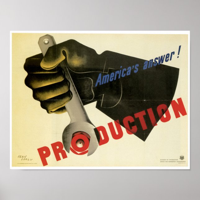 America's Answer ~ Production! Poster (Front)