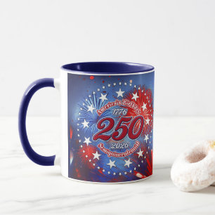 America's Birthday Semiquin Graphic Firework Burst Mug