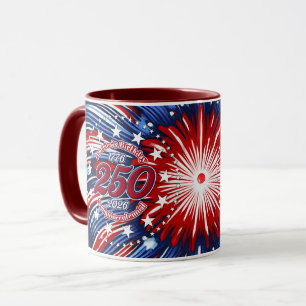 America's Birthday Semiquin Graphic Fireworks Pop Mug