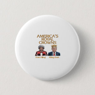 America's Crowns And Don Graphic 6 Cm Round Badge