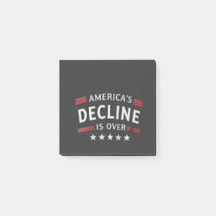 America's Decline Is Over Golden Age Trump Post-it Notes