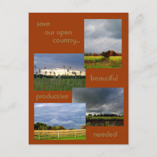 America's Farmlands 2 photo postcard