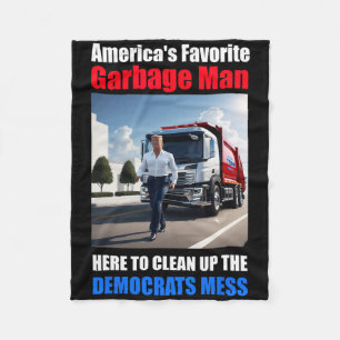 Americas Favorite Garge Man Here To Clean_up The D Fleece Blanket