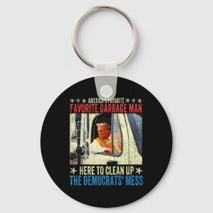 America's Favourite Garbage Man Trump Rides In Gar Key Ring