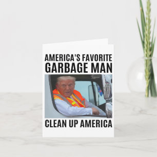 America's Favourite Garge Man Clean Up America Fun Card