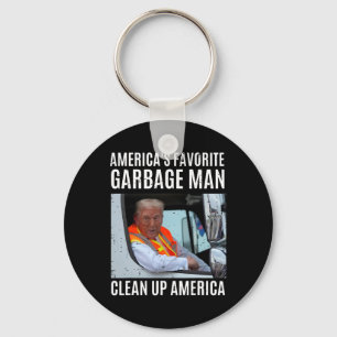 America's Favourite Garge Man Clean Up America Fun Key Ring