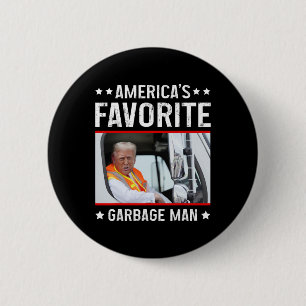 America's Favourite Garge Man Funny Trump Garge Tr 6 Cm Round Badge